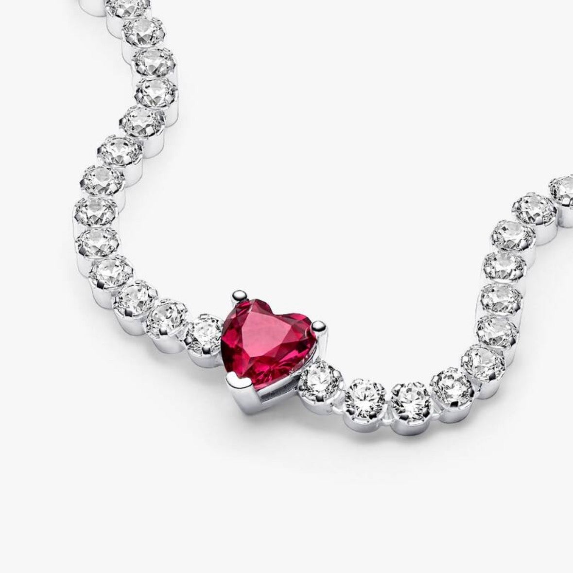 Brazalete tennis corazón rojo