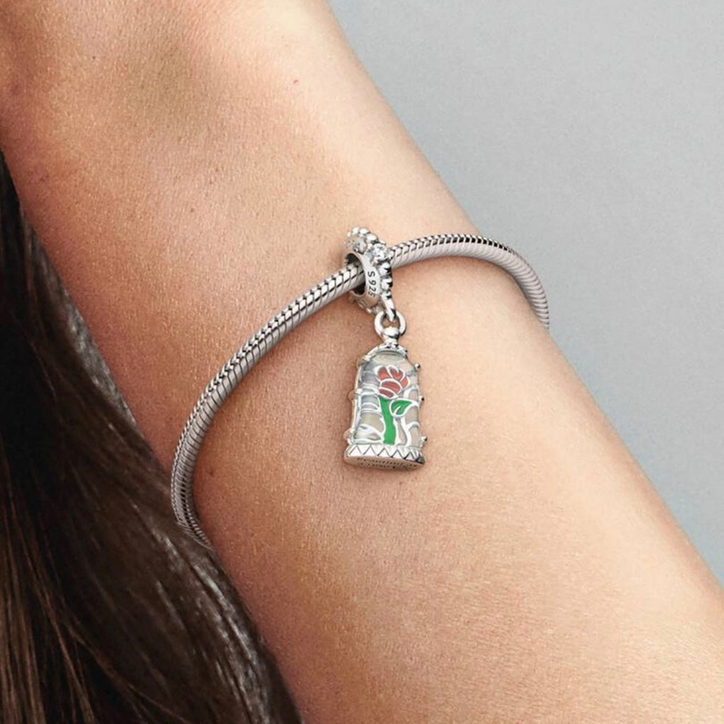Charm Colgante Flor de la Bella y la Bestia
