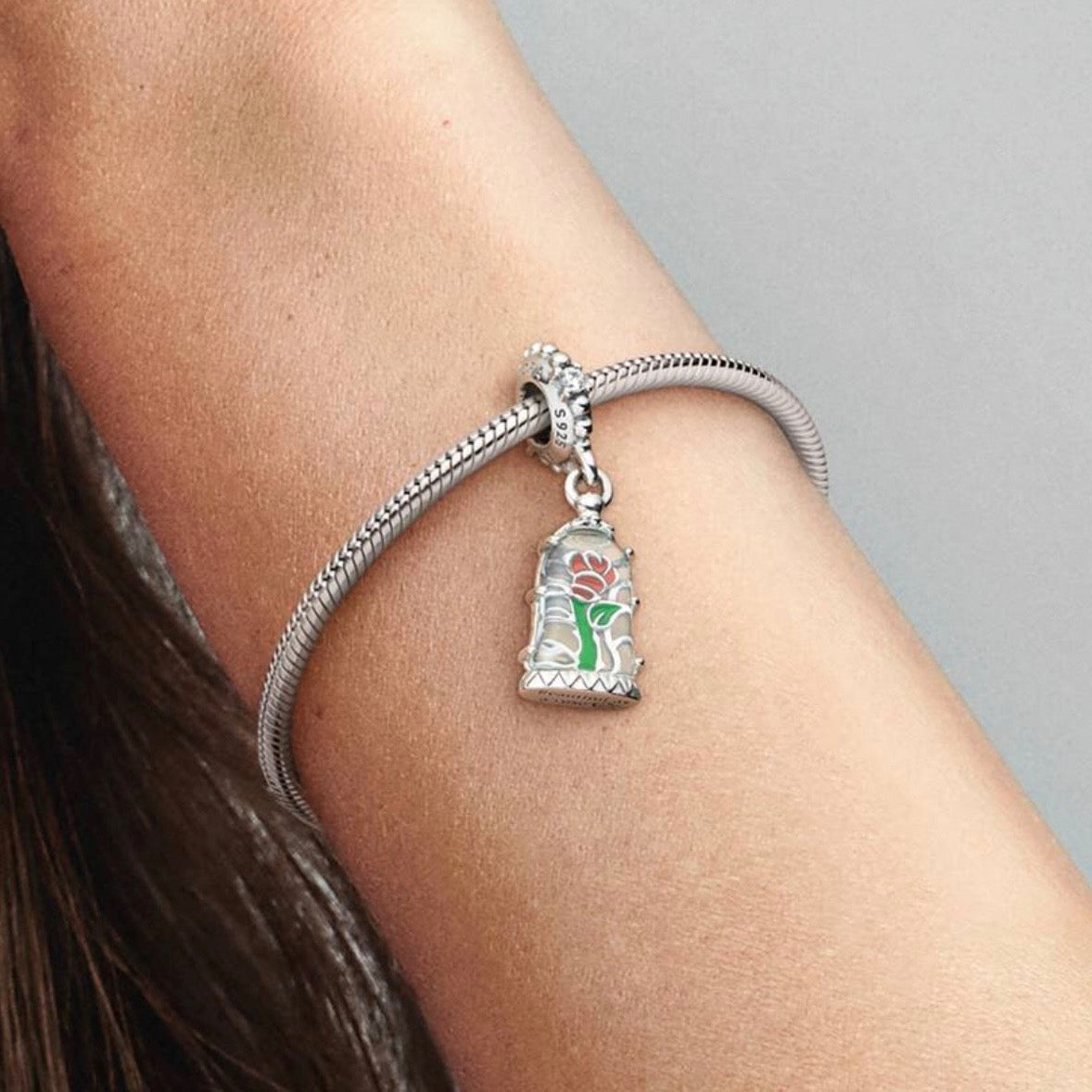 Charm Colgante Flor de la Bella y la Bestia