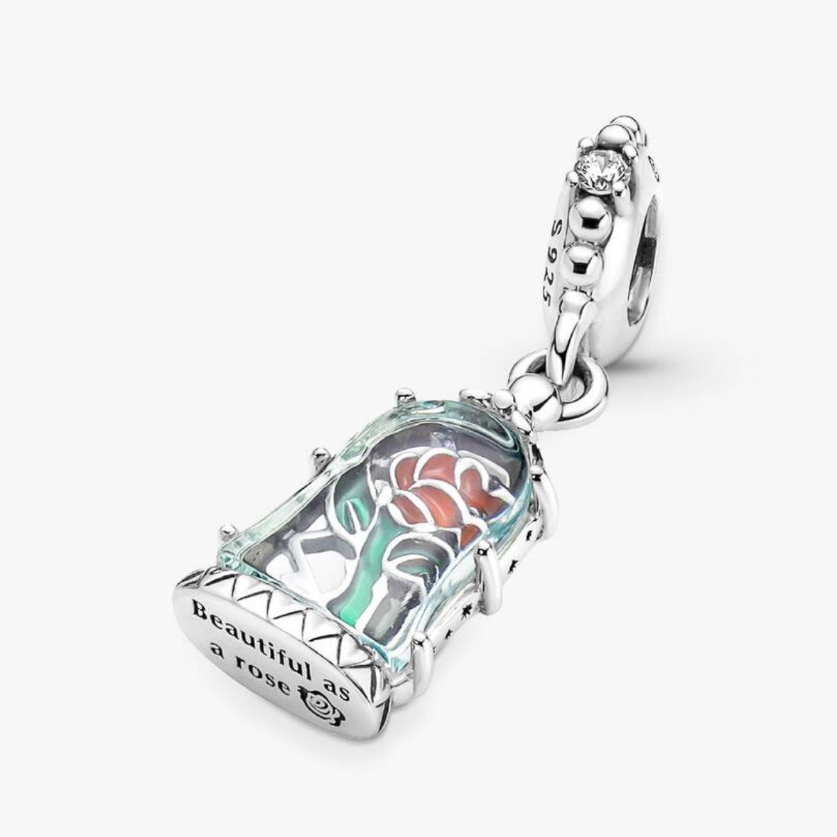Charm Colgante Flor de la Bella y la Bestia