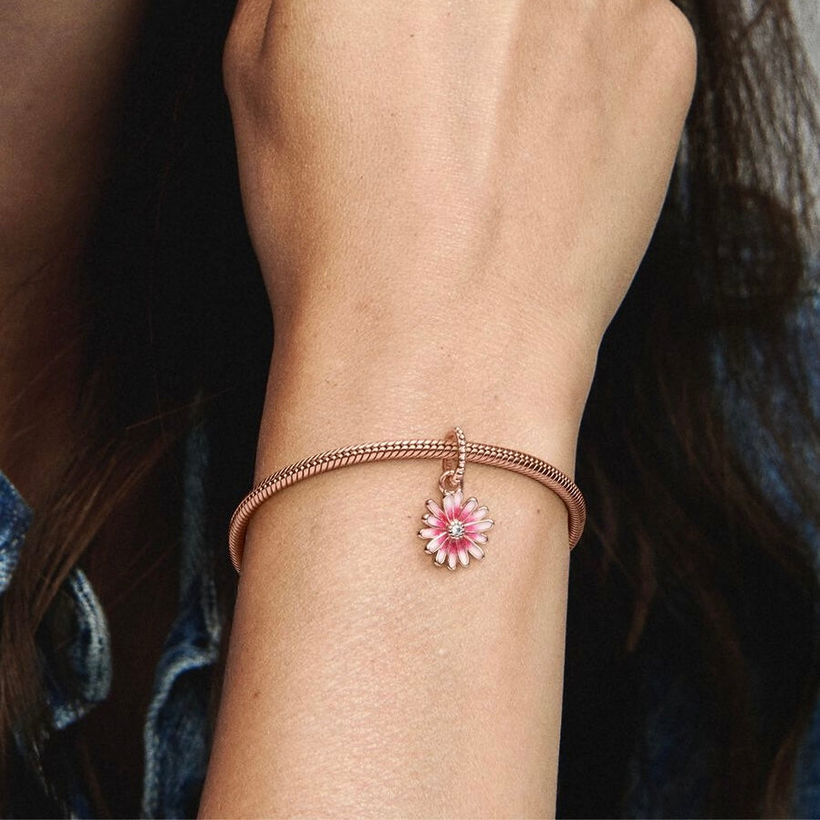Colgante Margarita Rosa