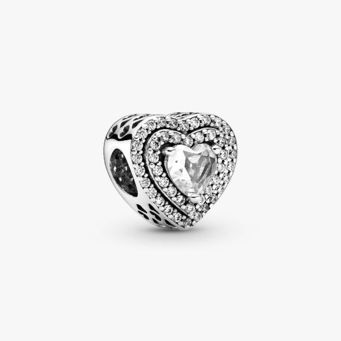 Corazón Plata Zirconias