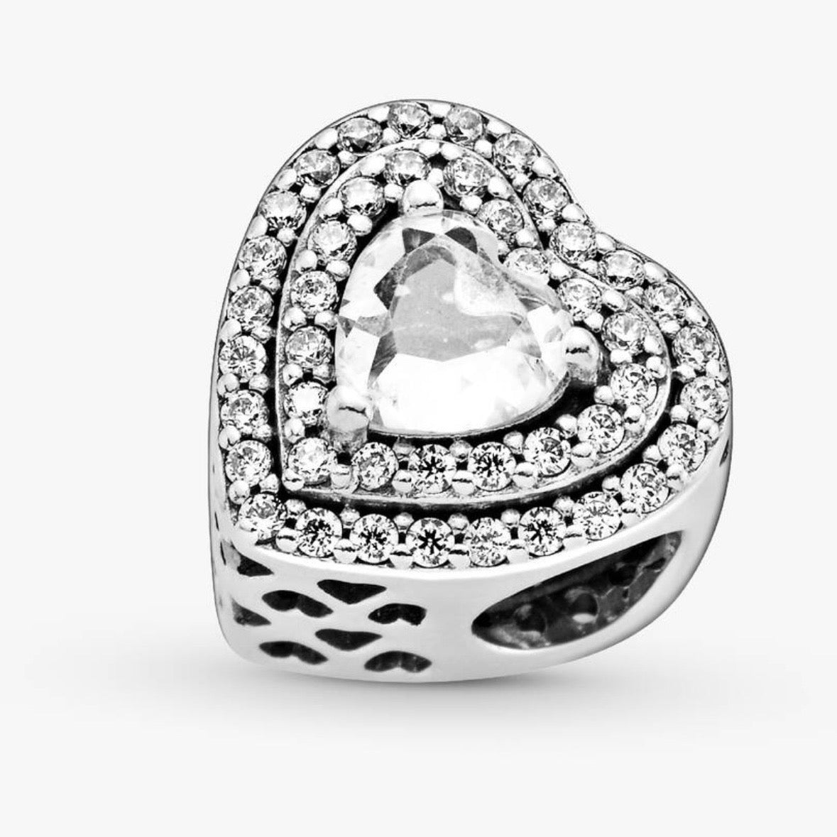 Corazón Plata Zirconias