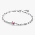 Brazalete Tennis corazón rosa