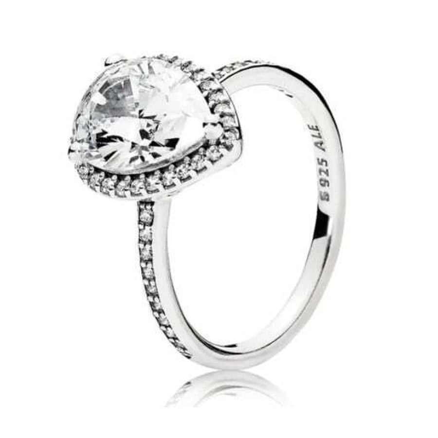 Anillo Almendrado Brillante zirconia