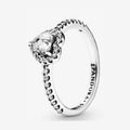 Anillo corazon blanco zirconias