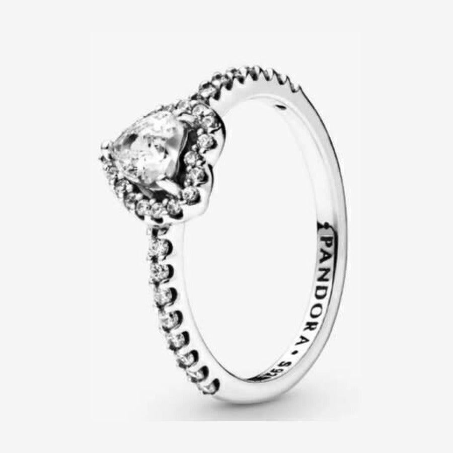 Anillo corazon blanco zirconias