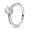 Anillo piedra blanco zirconia