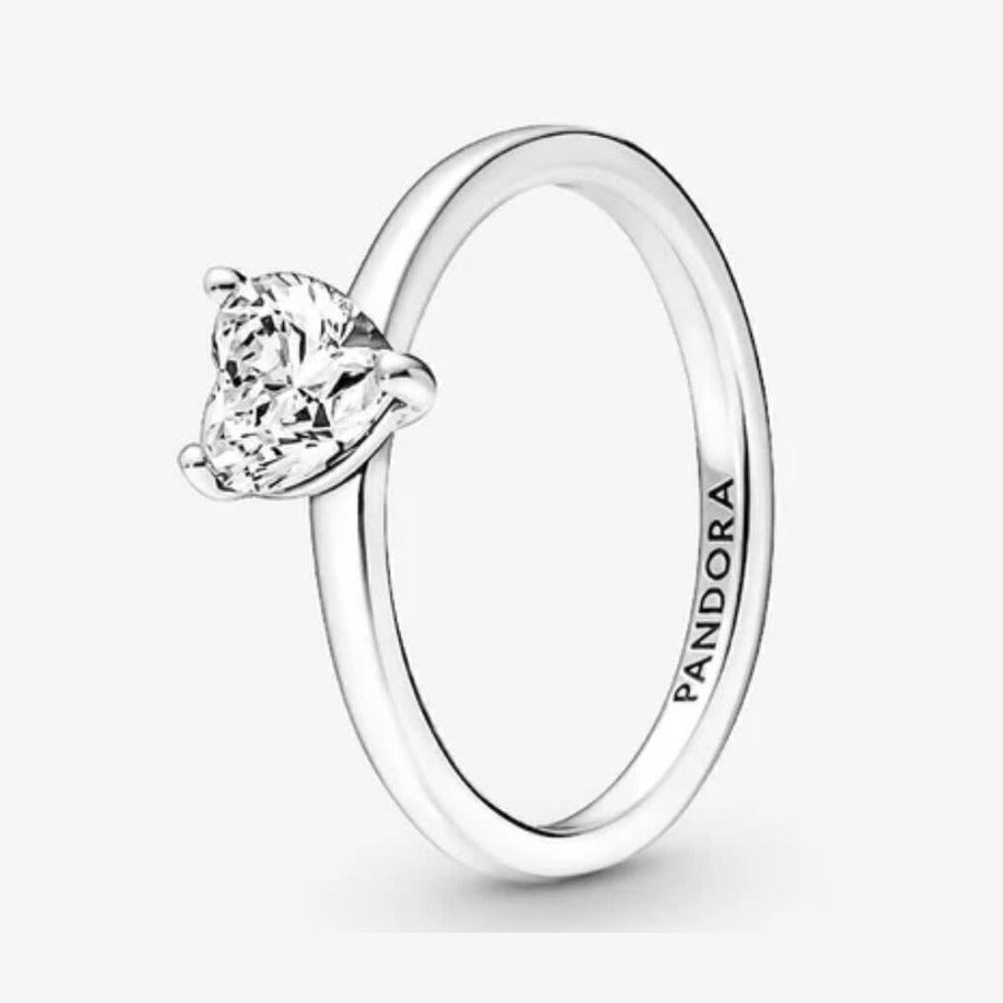 Anillo corazón blanco