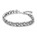Brazalete tennis corazones con halo
