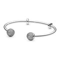 Brazalete rígido abierto zirconias