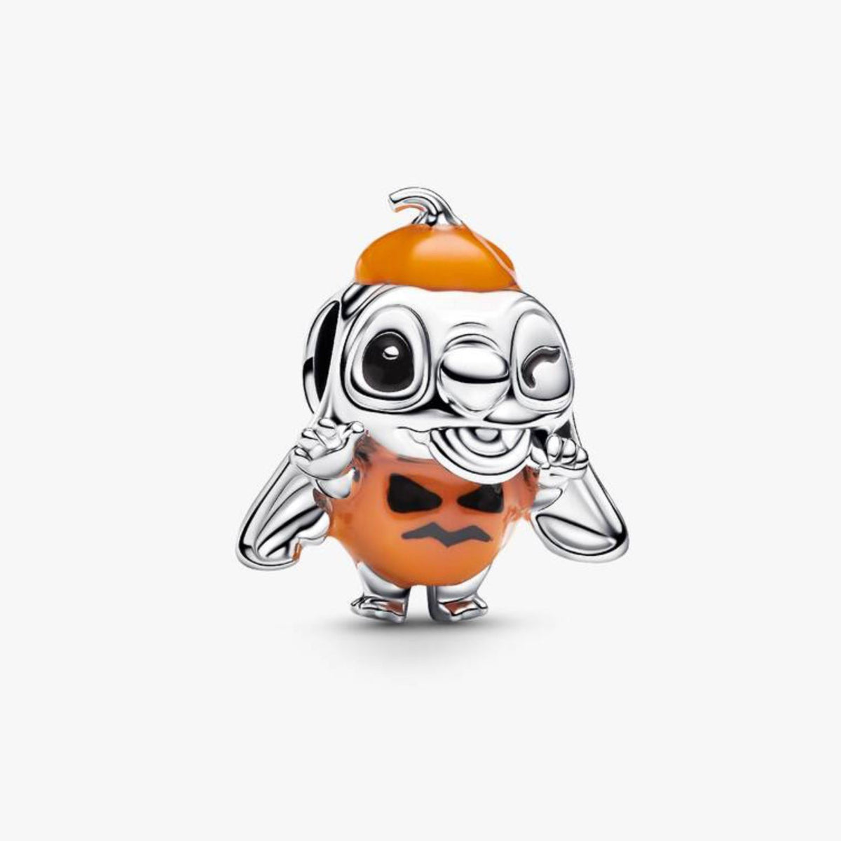 Charm de Stitch disfrazado de calabaza de Halloween