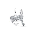 Charm Divisible Corazón con Llave