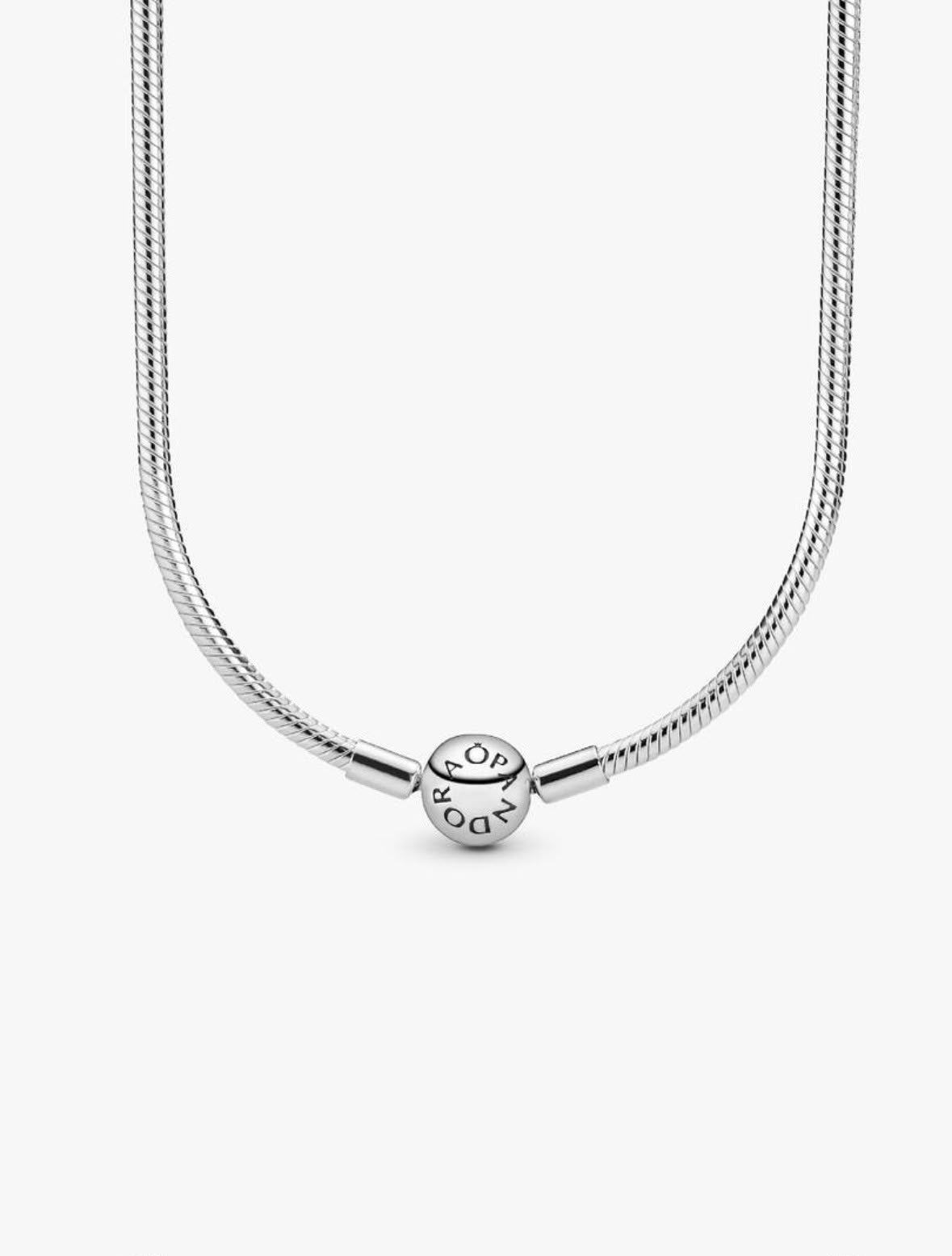 Collar porta charm cadena de serpiente clásico