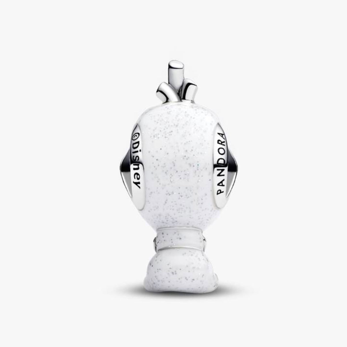 Reverso del charm Olaf Chibi de plata .925 con esmalte escarchado