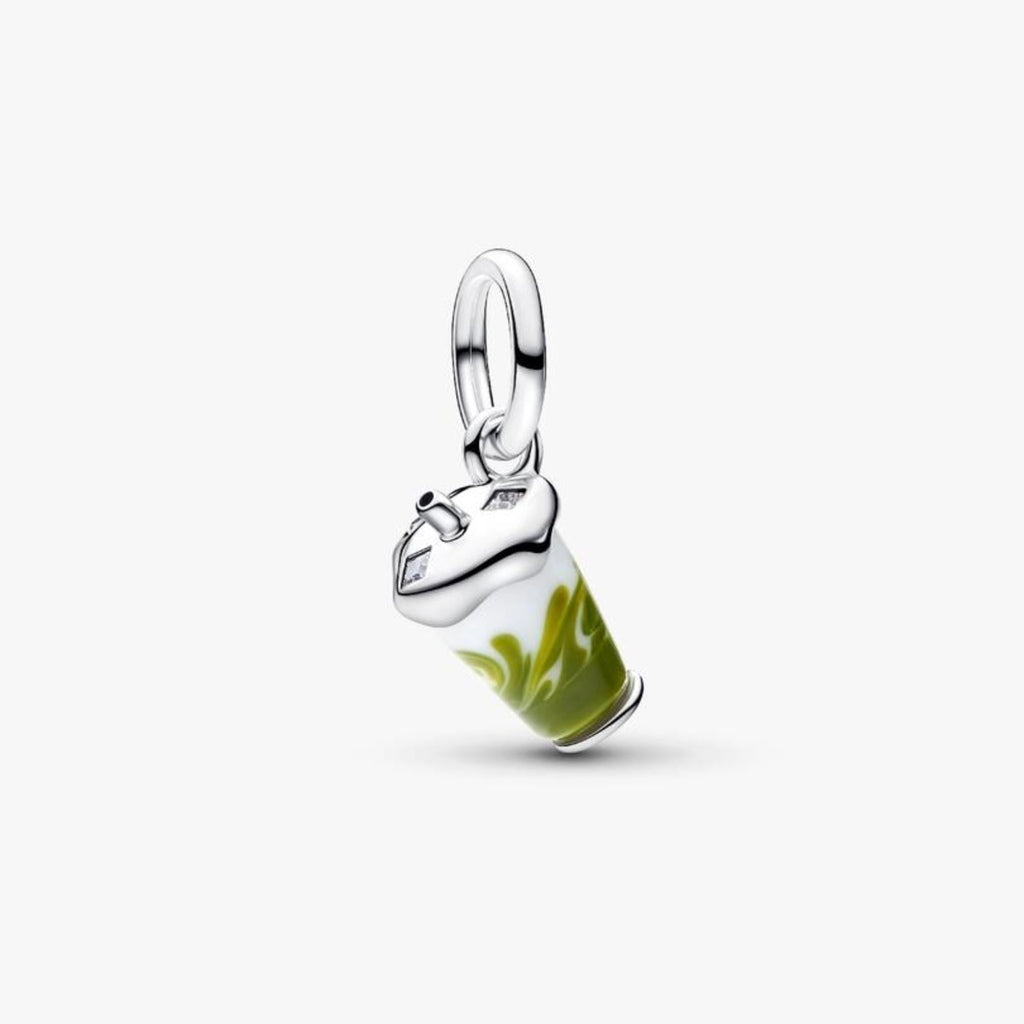 Charm Colgante Latte Matcha de Cristal de Murano
