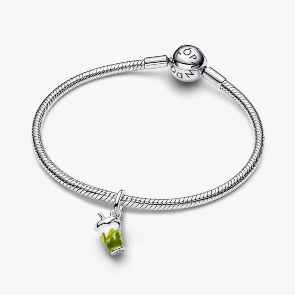 Charm Colgante Latte Matcha de Cristal de Murano