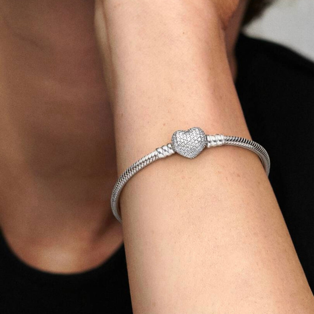 Brazalete corazón zirconias