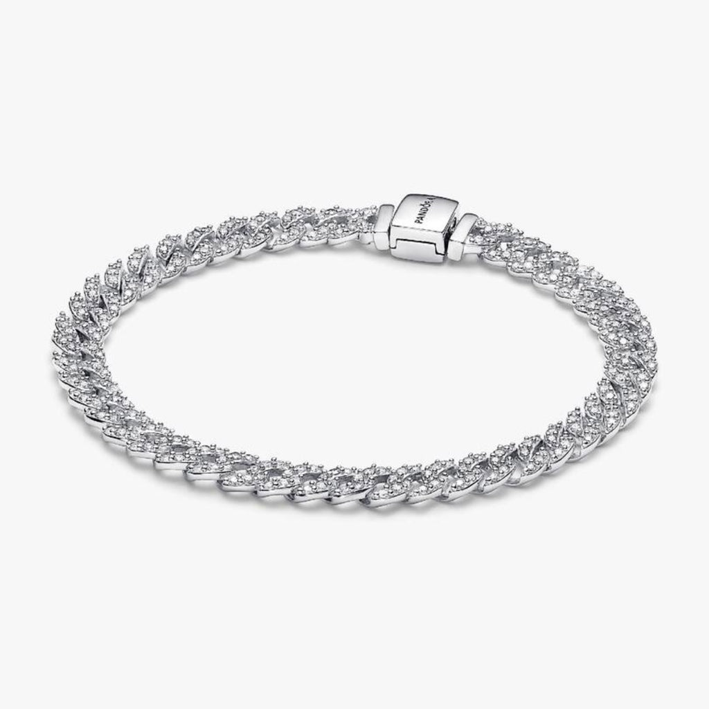 Brazalete cubana con zirconias