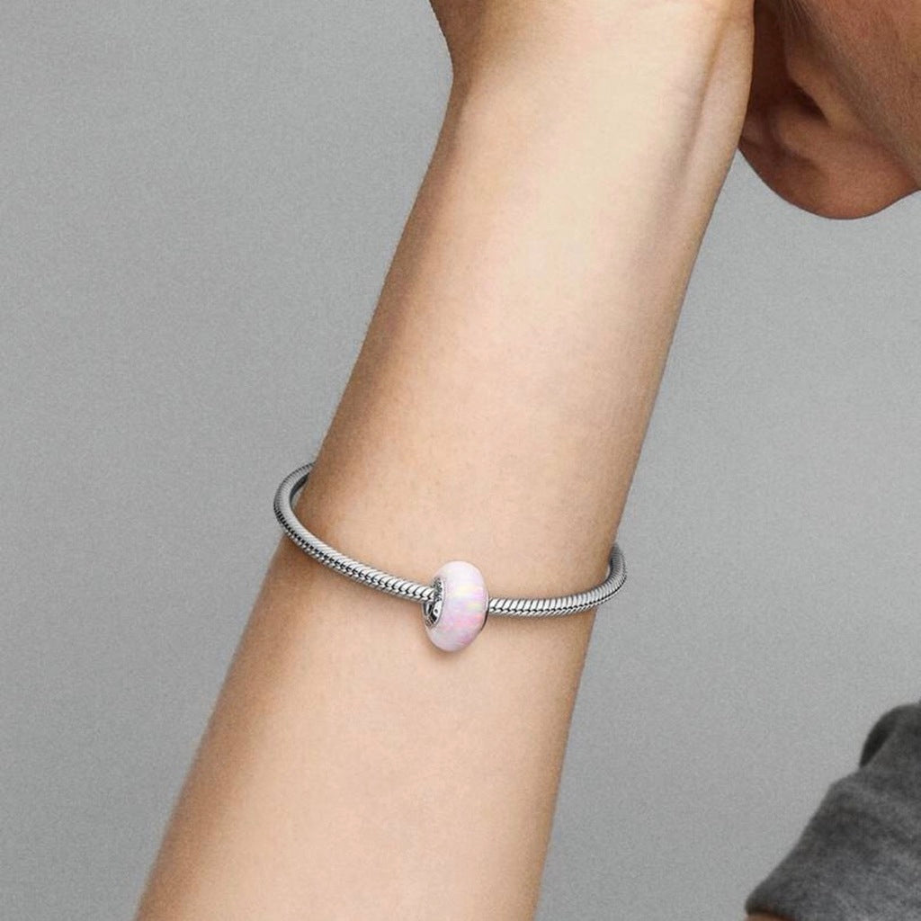 Charm Murano Rosa Opalescente